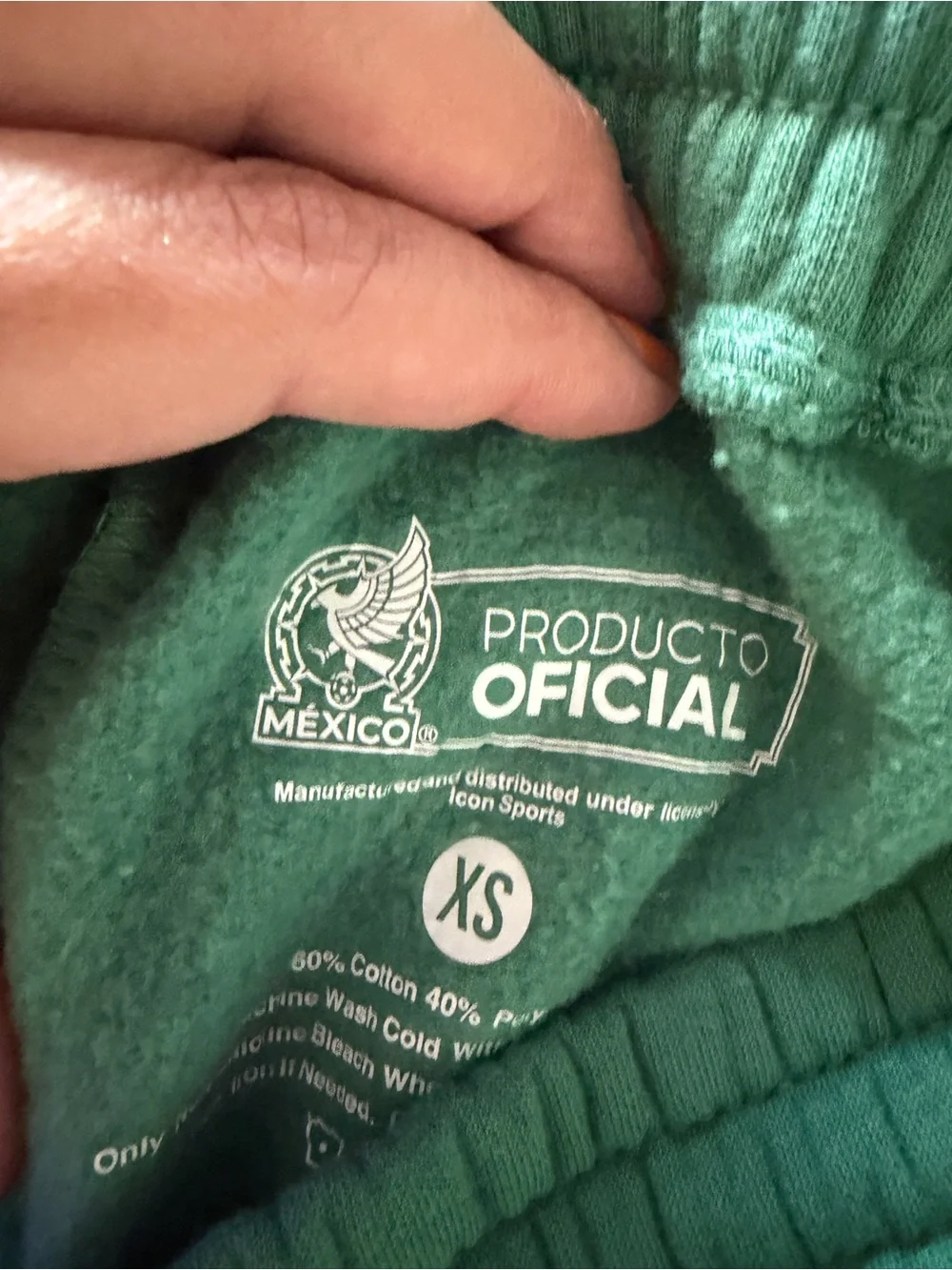 Mexico National Soccer Team Green Fleece Shorts Men’s XS Official